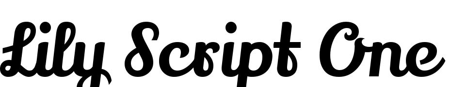 Lily Script One Polices Telecharger