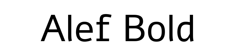 Alef Bold Scarica Caratteri Gratis