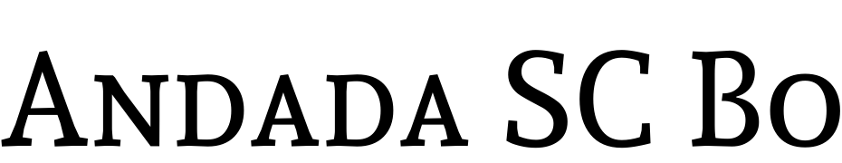 Andada SC Bold cкачати шрифт безкоштовно