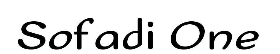 Sofadi One cкачати шрифт безкоштовно