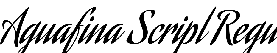 Aguafina Script Regular Font Download Free