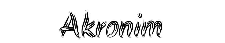 Akronim Font Download Free