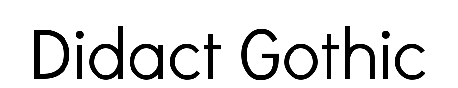 Didact Gothic Font Download Free
