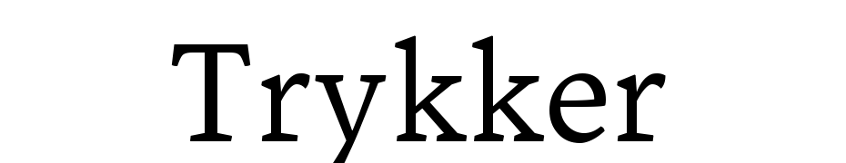 Trykker Regular Font Download Free