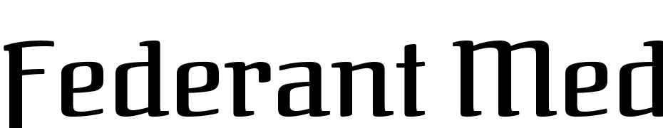 Federant Medium Font Download Free