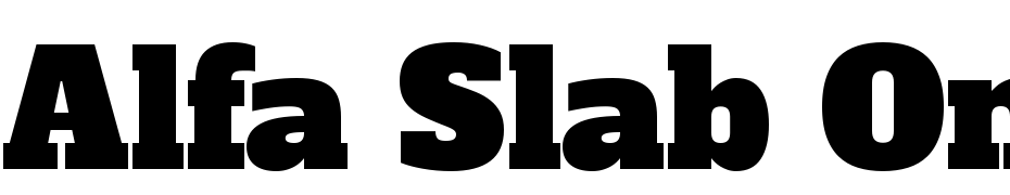 Alfa Slab One Font Download Free