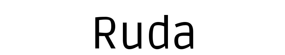 Ruda Font Download Free