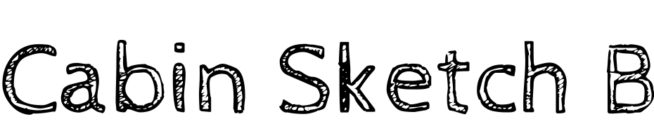 Cabin Sketch Bold cкачати шрифт безкоштовно