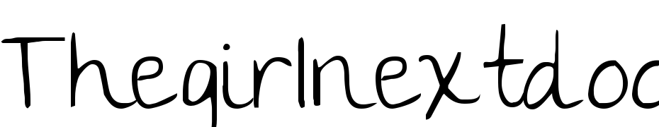 The Girl Next Door cкачати шрифт безкоштовно