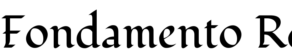 Fondamento Regular Font Download Free