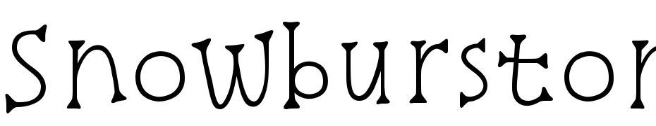Snowburst One Font Download Free