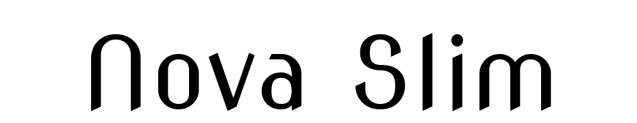 Nova Slim Font Download Free