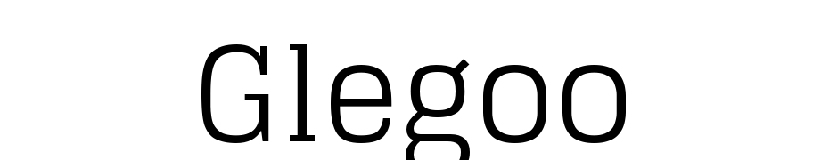 Glegoo cкачати шрифт безкоштовно
