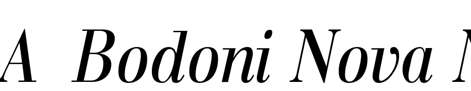 A_Bodoni Nova Nr Italic Scarica Caratteri Gratis