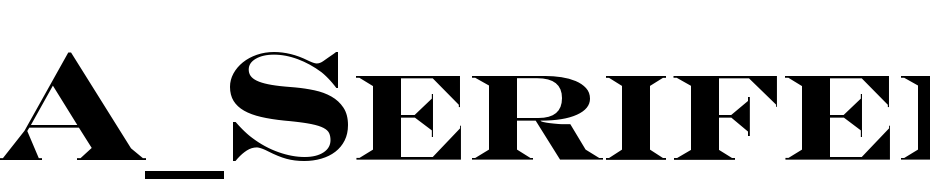 A_Serifer Exp Cps Bold Font Download Free