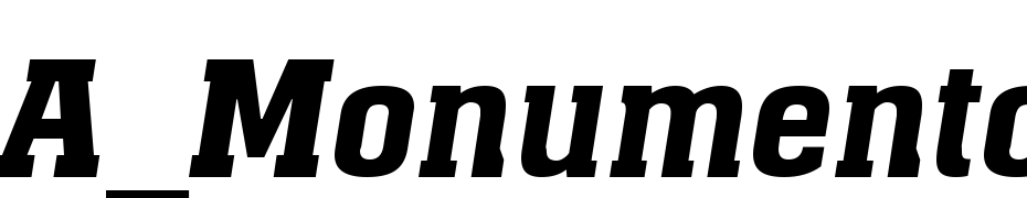 A_Monumento Demi Bold Italic Font Download Free