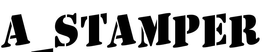 A_Stamper Up Bold Yazı tipi ücretsiz indir