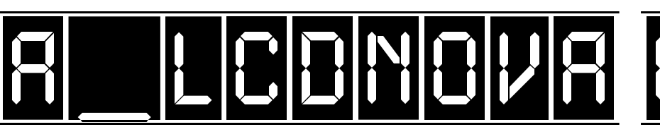 A_LCDNova Cm Fr Font Download Free