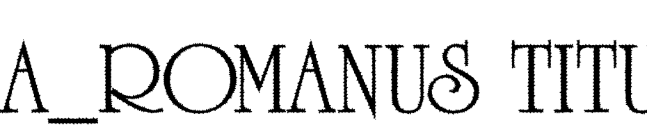 A_Romanus Titul Rg Font Download Free