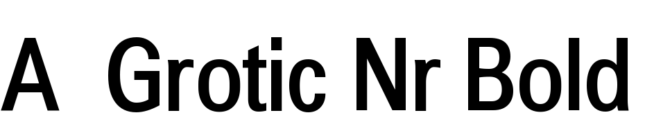 A_Grotic Nr Bold Font Download Free