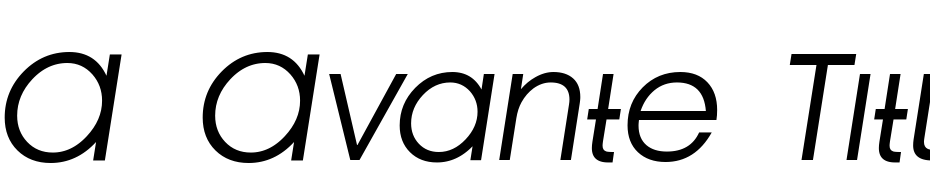 A_Avante Titler Cps LC Light Italic Font Download Free
