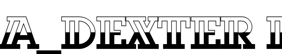 A_Dexter B&W Font Download Free