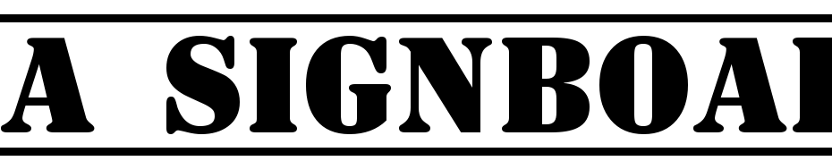 A_Signboard Titul Dc Fr Scarica Caratteri Gratis