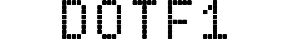 Dotf1 Font Download Free