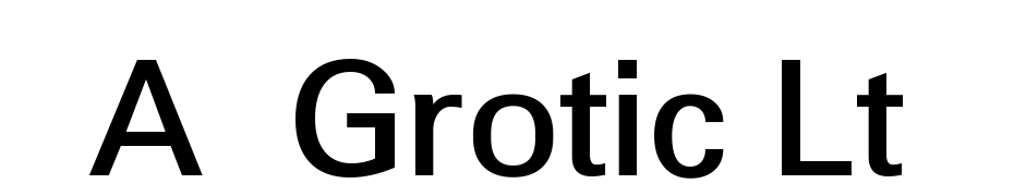 A_Grotic Lt Bold Font Download Free