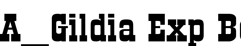 A_Gildia Exp Bold Font Download Free