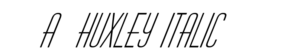 A_Huxley Italic Yazı tipi ücretsiz indir