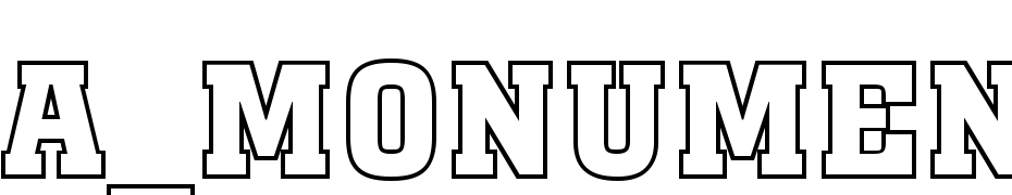 A_Monumento Titul Otl Bold Font Download Free