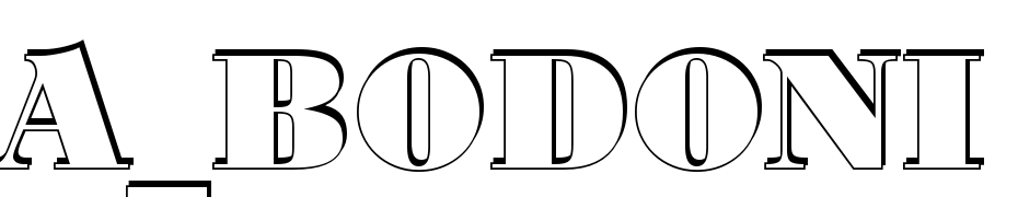 A_Bodoni Orto Titul Sh Black Font Download Free