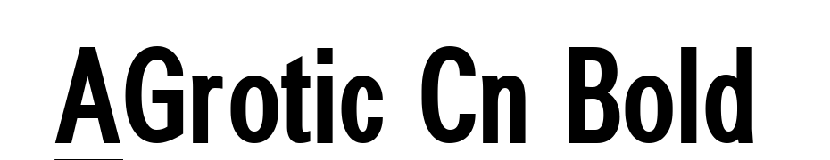 A_Grotic Cn Bold Font Download Free