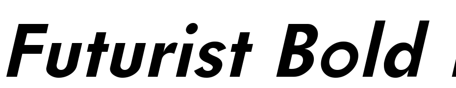Futurist Bold Italic Font Download Free
