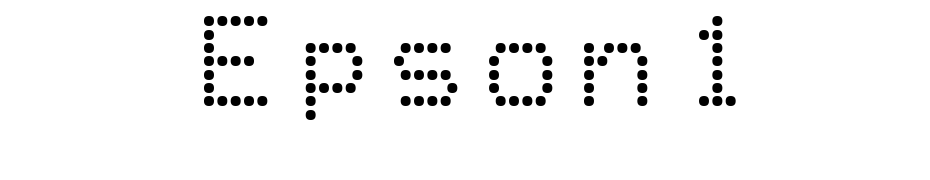 Epson1 Font Download Free