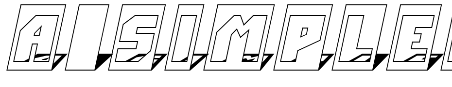 A_Simpler Cm3DSh Font Download Free