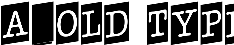 A_Old Typer Nr Cm Up Font Download Free