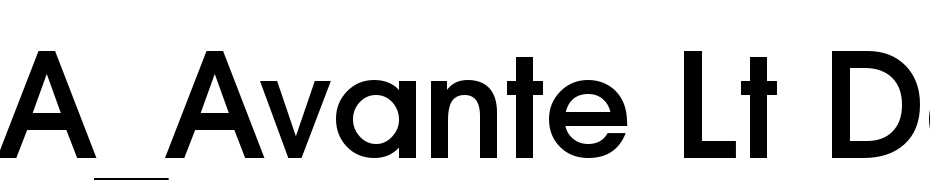 A_Avante Lt Demi Bold Font Download Free