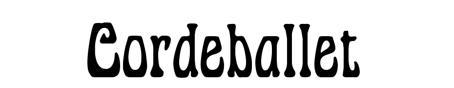 Cordeballet Font Download Free