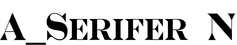 A_Serifer Nr Cps Bold Font Download Free