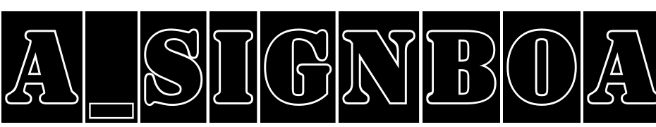 A_Signboard Titul Cm Gr Font Download Free