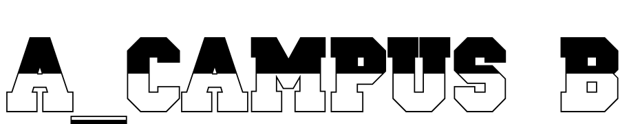 A_Campus B&W Bold Font Download Free