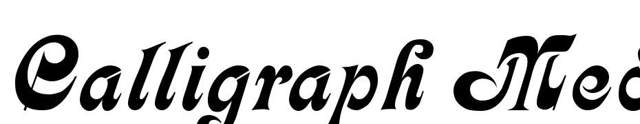 Calligraph Medium cкачати шрифт безкоштовно