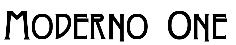 Moderno One Font Download Free