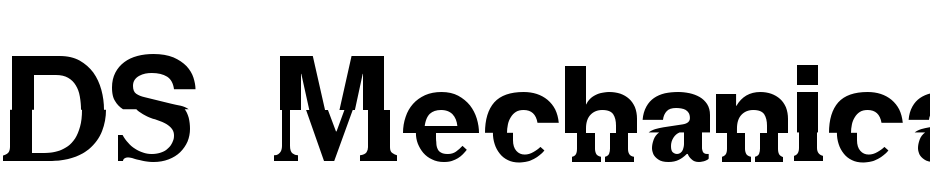 DS Mechanical Bold Font Download Free