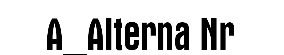 A_Alterna Nr Font Download Free