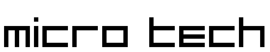 Micro Tech Font Download Free