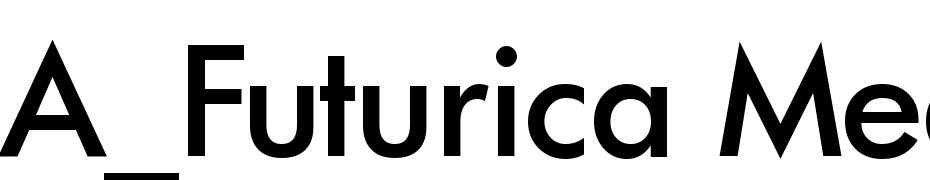 A_Futurica Medium Font Download Free
