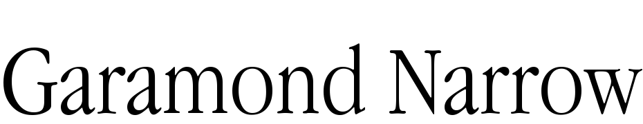 Garamond Narrow Font Download Free